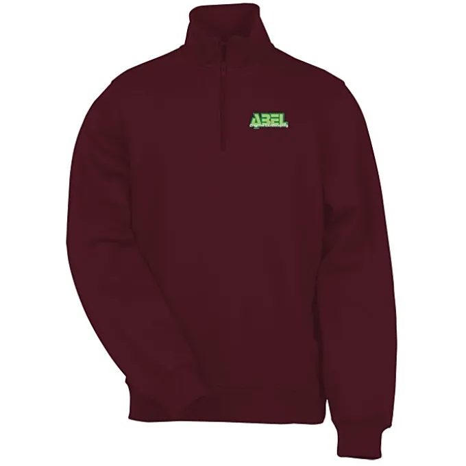 Athletic Fit 1/4-Zip Sweatshirt - Men's - Embroidered