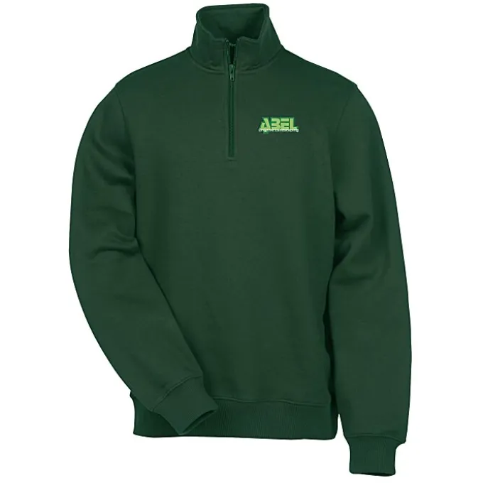 Athletic Fit 1/4-Zip Sweatshirt - Men's - Embroidered - 24 hr
