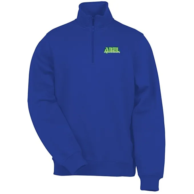 Athletic Fit 1/4-Zip Sweatshirt - Men's - Embroidered - 24 hr