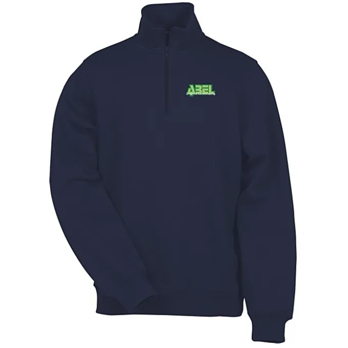 Athletic Fit 1/4-Zip Sweatshirt - Men's - Embroidered - 24 hr