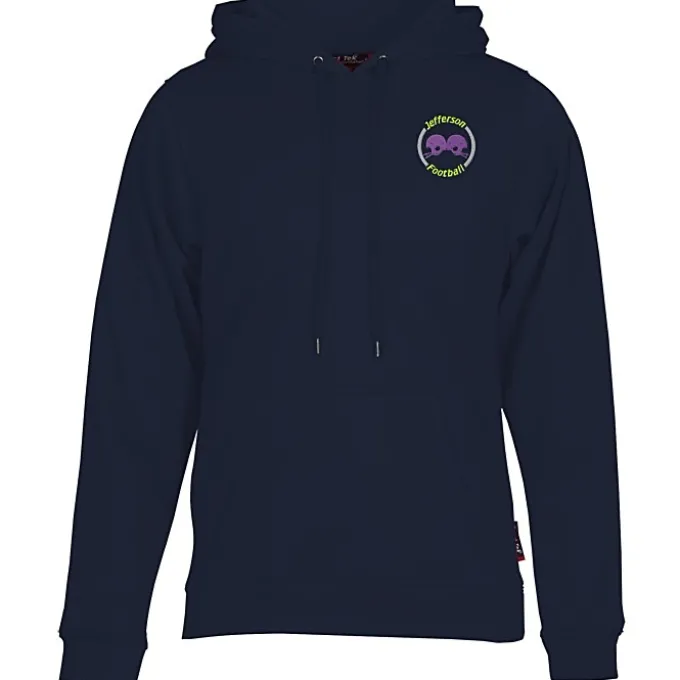 Athletic Fleece Pullover Hoodie - Embroidered