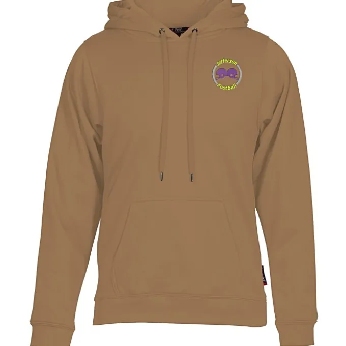 Athletic Fleece Pullover Hoodie - Embroidered