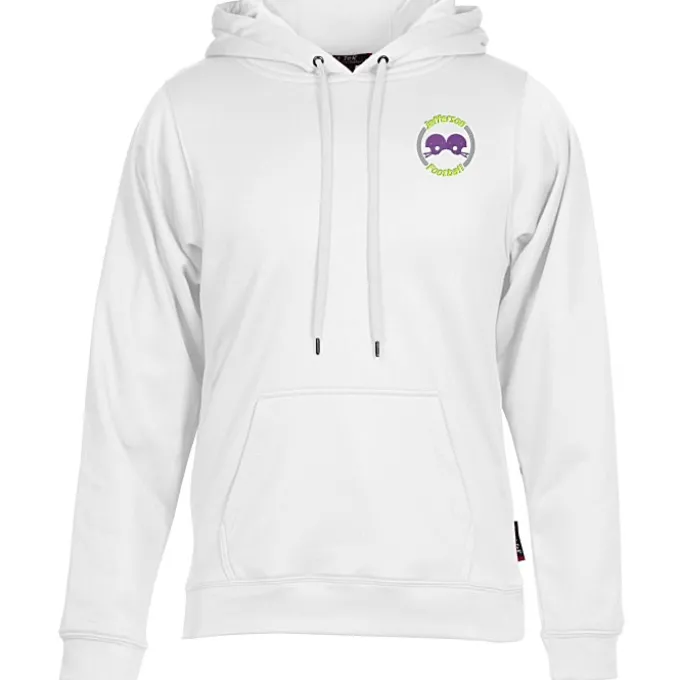Athletic Fleece Pullover Hoodie - Embroidered