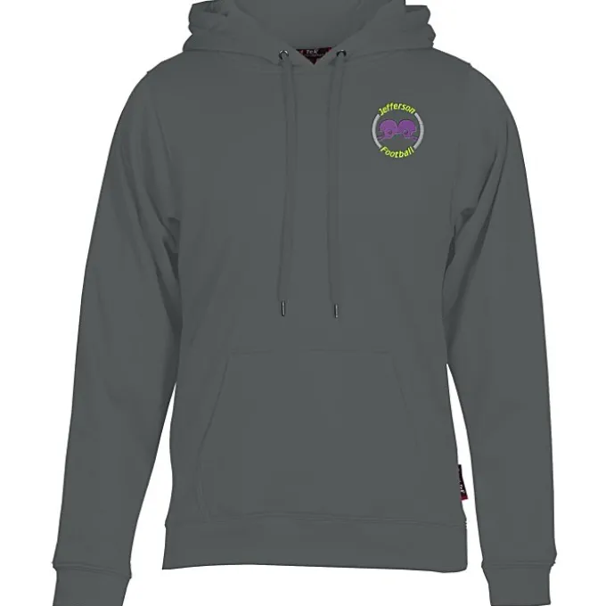 Athletic Fleece Pullover Hoodie - Embroidered