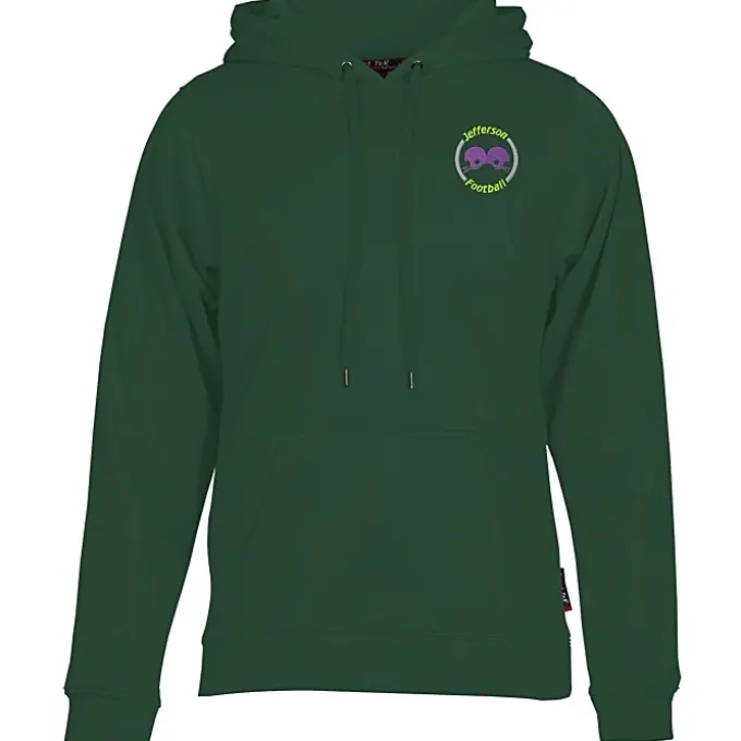 Athletic Fleece Pullover Hoodie - Embroidered