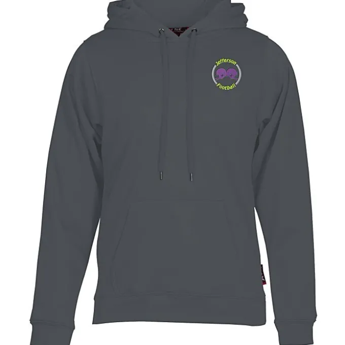 Athletic Fleece Pullover Hoodie - Embroidered
