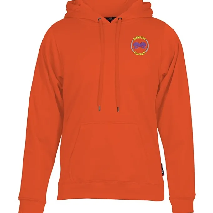 Athletic Fleece Pullover Hoodie - Embroidered