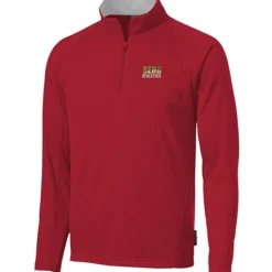 Athletic 1/4-Zip Fleece Pullover - Embroidered