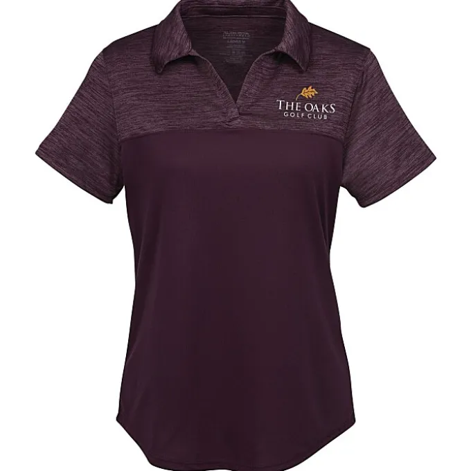 Augusta Shadow Tonal Heather Polo - Ladies'