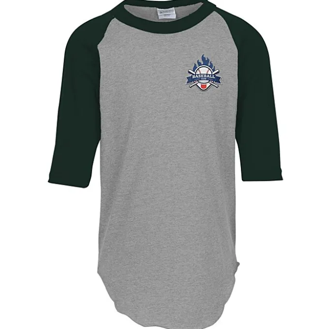 Augusta 3/4 Sleeve Baseball Jersey - Youth - Embroidered