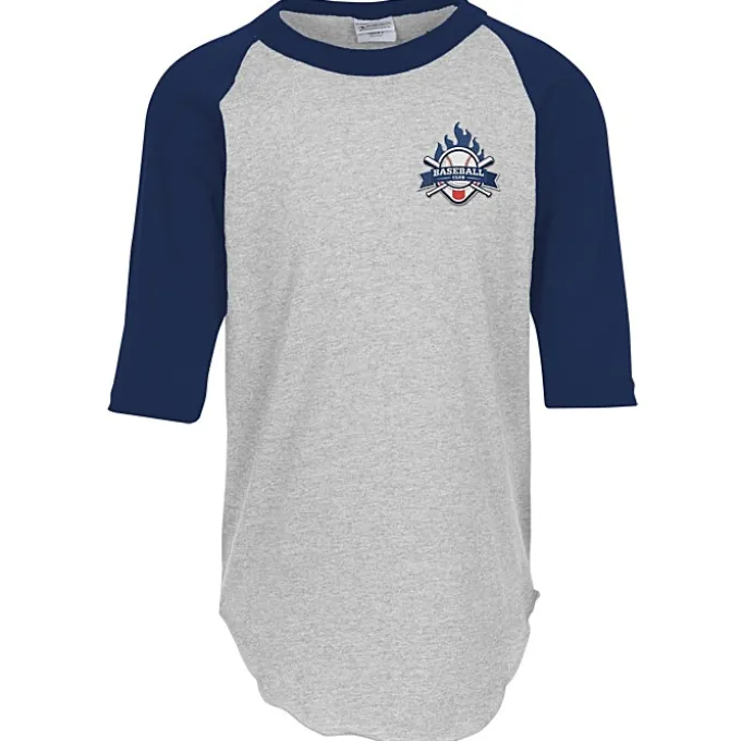 Augusta 3/4 Sleeve Baseball Jersey - Youth - Embroidered