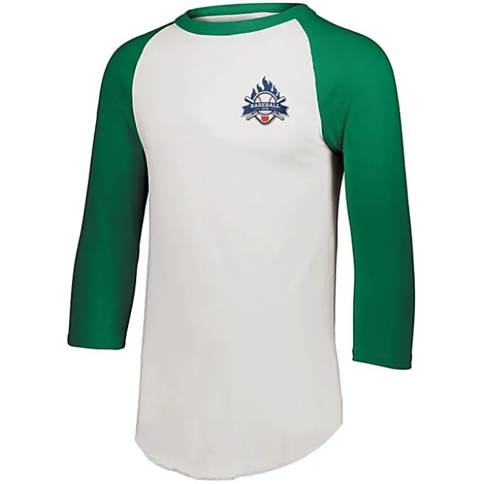 Augusta 3/4 Sleeve Baseball Jersey - Youth - Embroidered