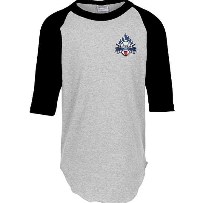 Augusta 3/4 Sleeve Baseball Jersey - Youth - Embroidered