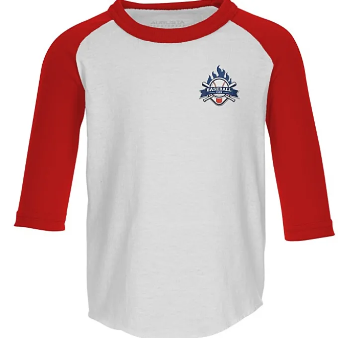 Augusta 3/4 Sleeve Baseball Jersey - Toddler - Embroidered