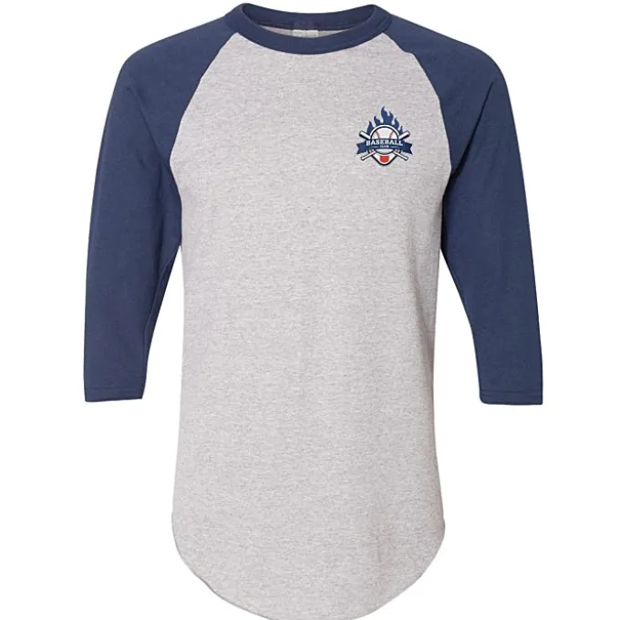 Augusta 3/4 Sleeve Baseball Jersey - Embroidered