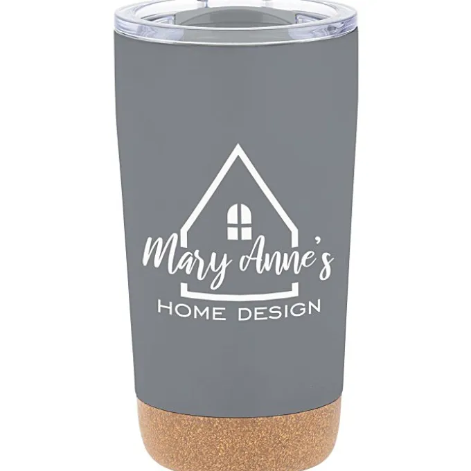 Austin Vacuum Tumbler with Cork Bottom - 16 oz. - 24 hr
