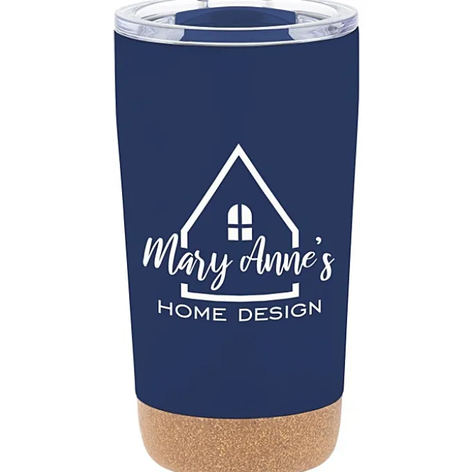 Austin Vacuum Tumbler with Cork Bottom - 16 oz. - 24 hr