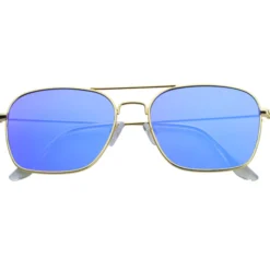 Aviator Sunglasses with Mirrored Lens