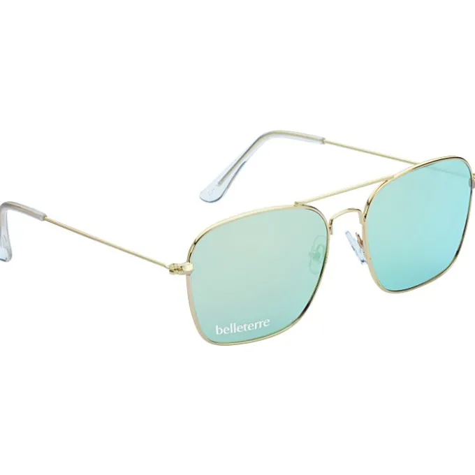 Aviator Sunglasses with Mirrored Lens