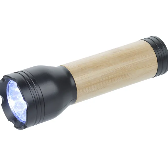 Bamboo Accent Rechargeable Flashlight