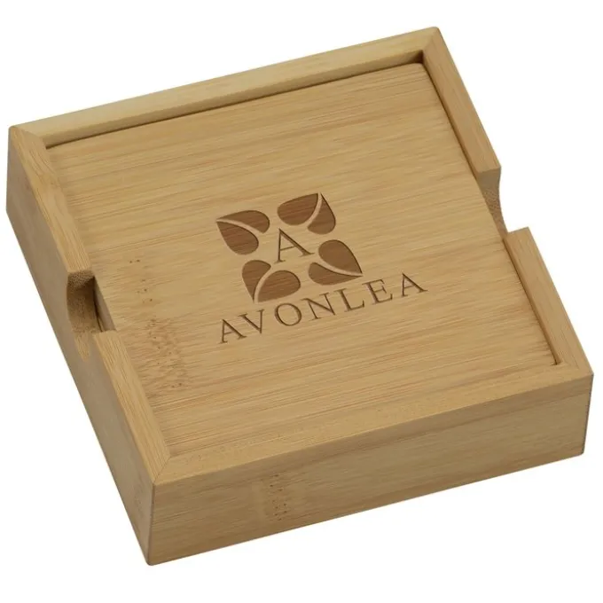 Bamboo Coaster Set