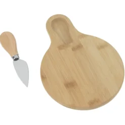 Bamboo Cutting Board with Cheese Knife