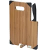 Bamboo Cutting Board with Knife