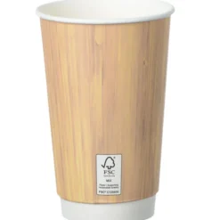 Bamboo Full Color Insulated Paper Cup - 16 oz.