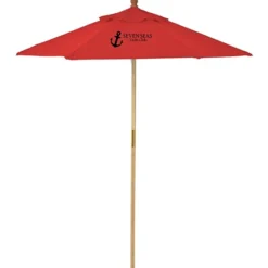Bamboo Market Umbrella - 7 feet