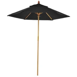 Bamboo Market Umbrella - 7 feet