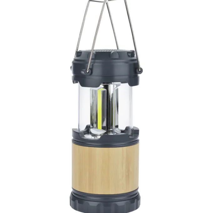 Bamboo Pop Up Lantern with Bluetooth Speaker - 24 hr