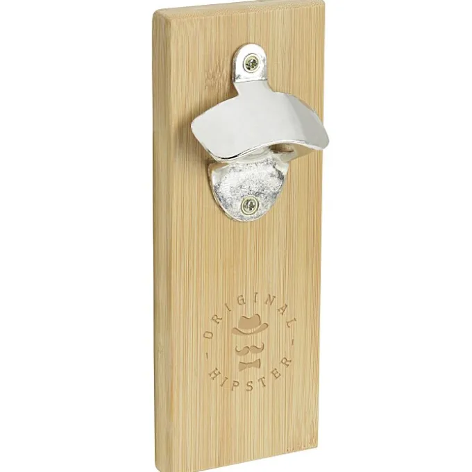 Bamboo Wall Bottle Opener