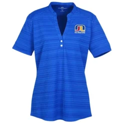 Barcode Textured Henley - Ladies'