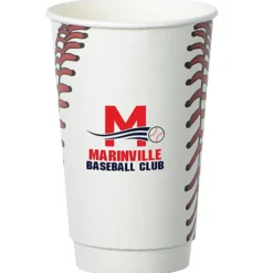Baseball Full Color Insulated Paper Cup- 16 oz.