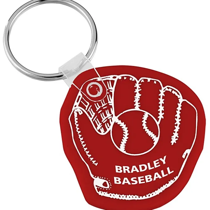Baseball Mitt Soft Keychain - Opaque