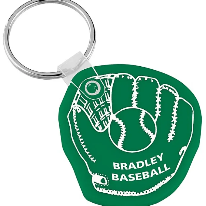 Baseball Mitt Soft Keychain - Opaque