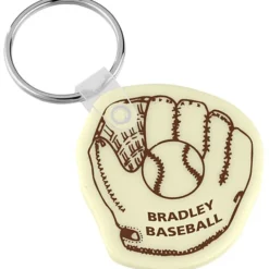 Baseball Mitt Soft Keychain - Opaque