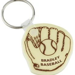 Baseball Mitt Soft Keychain - Opaque