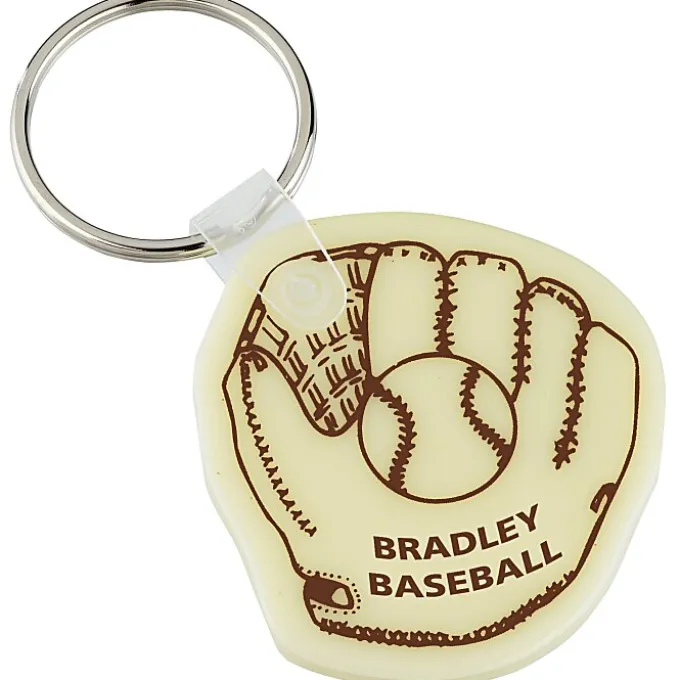 Baseball Mitt Soft Keychain - Opaque