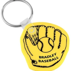 Baseball Mitt Soft Keychain - Opaque