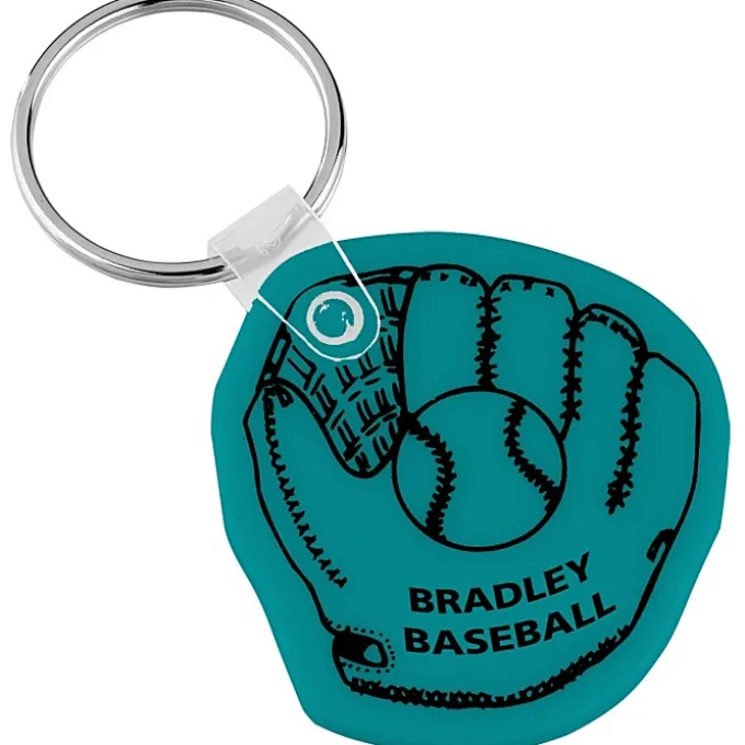 Baseball Mitt Soft Keychain - Opaque