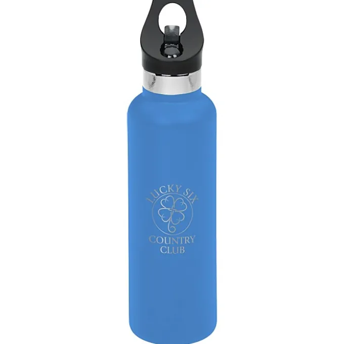 Basecamp Tundra Vacuum Bottle with Flip Straw Lid - 20 oz. - Laser Engraved