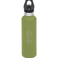 Basecamp Tundra Vacuum Bottle with Flip Straw Lid - 20 oz. - Laser Engraved