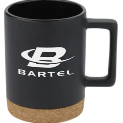 Bates Coffee Mug with Cork Base - 14 oz - 24 hr