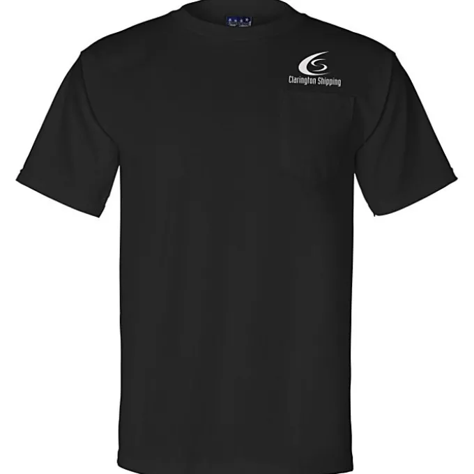 Bayside 5.4-oz Cotton Pocket T-Shirt