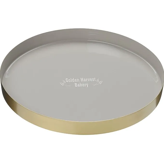Be Home Luxe Round Enamel Tray