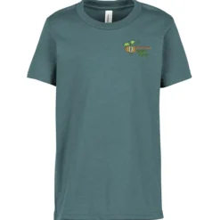 Bella+Canvas Crewneck T-Shirt - Youth - Heathers - Embroidered