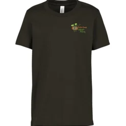 Bella+Canvas Crewneck T-Shirt - Youth - Heathers - Embroidered
