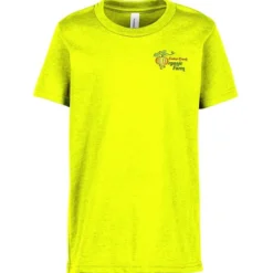 Bella+Canvas Crewneck T-Shirt - Youth - Heathers - Embroidered