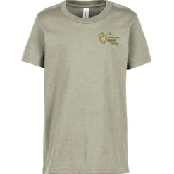 Bella+Canvas Crewneck T-Shirt - Youth - Heathers - Embroidered